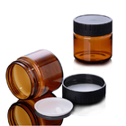 ANIMALE DOMESTICO vuoto su ordinazione intorno ad Amber Cream Jars per i contenitori cosmetici dello sciampo