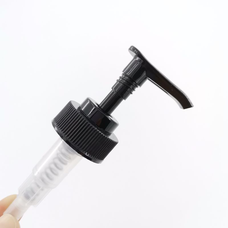 Pompa di plastica cosmetica dell'erogatore del sapone del nero della pompa della bottiglia della lozione 28 410 0.25ml/T